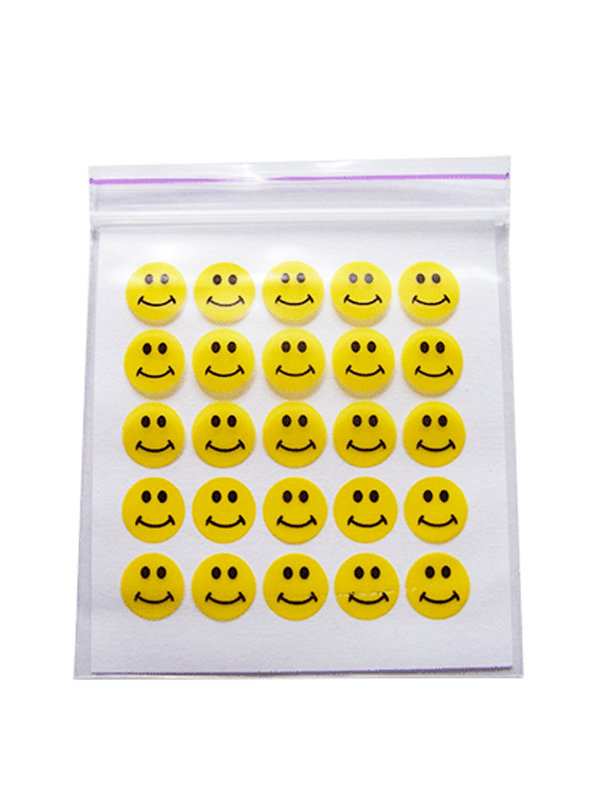 4cm x 4cm Baggies Smileys